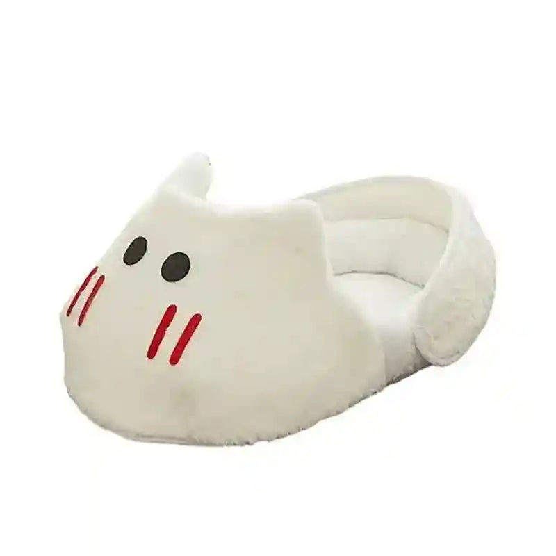 Cute Pet Bed for Cats & Small Dogs Cozy Washable Nest