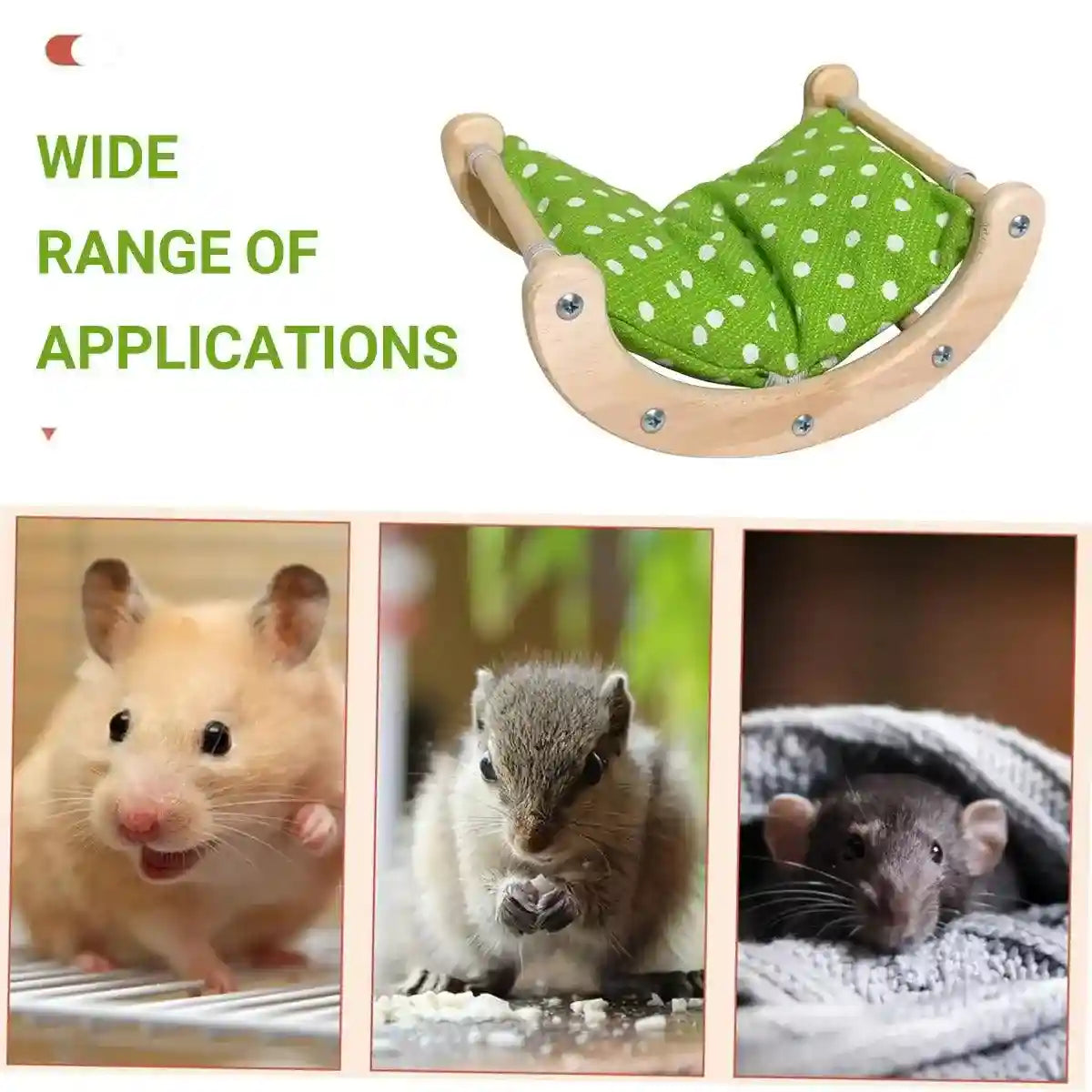 Charming Small Pet Bed Rocking Hammock For Hamsters