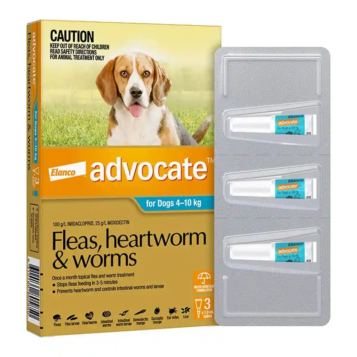 Advocate Spot-On For Medium Dogs 4-10kg