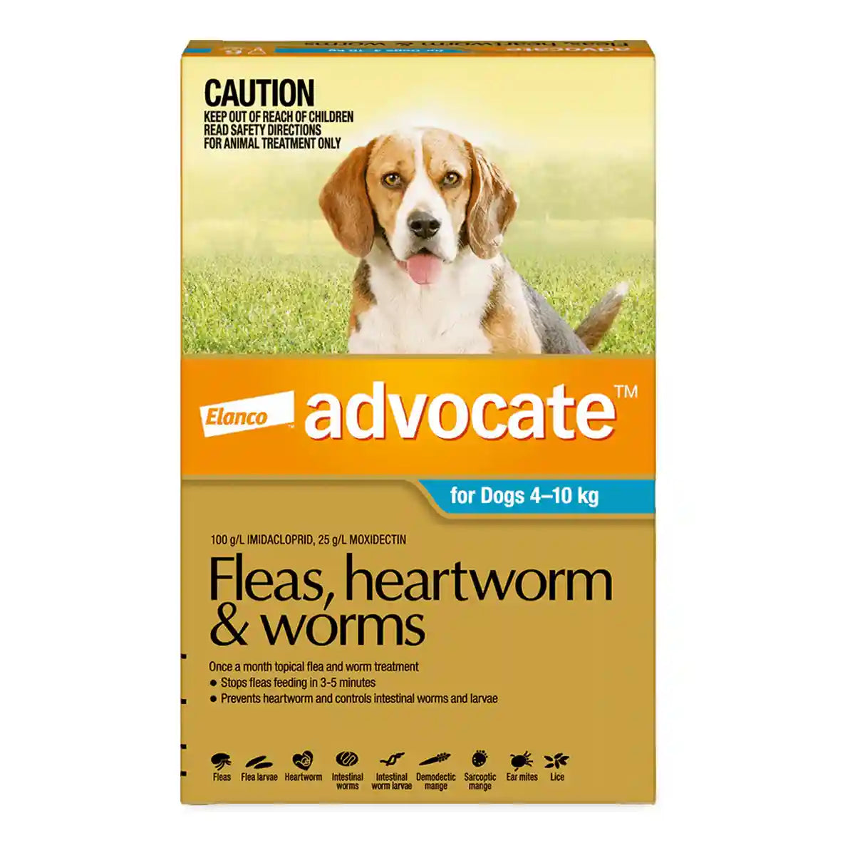 Advocate Spot-On For Medium Dogs 4-10kg