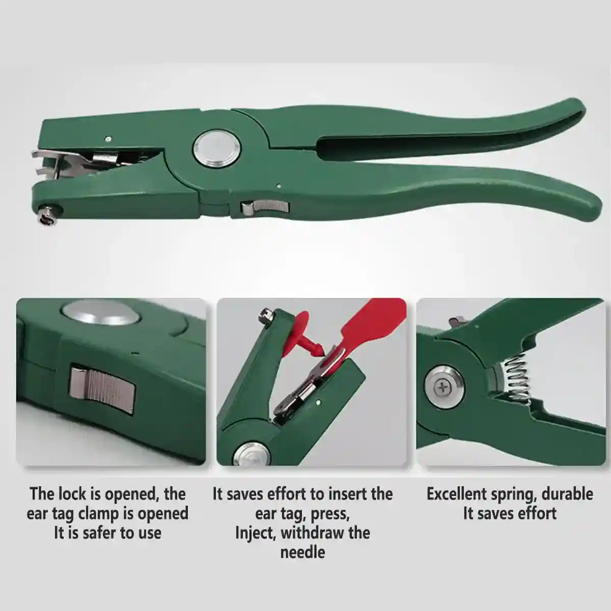 Aluminium Ear Tag Pliers for Livestock Tagging – Pigs Cattle Sheep