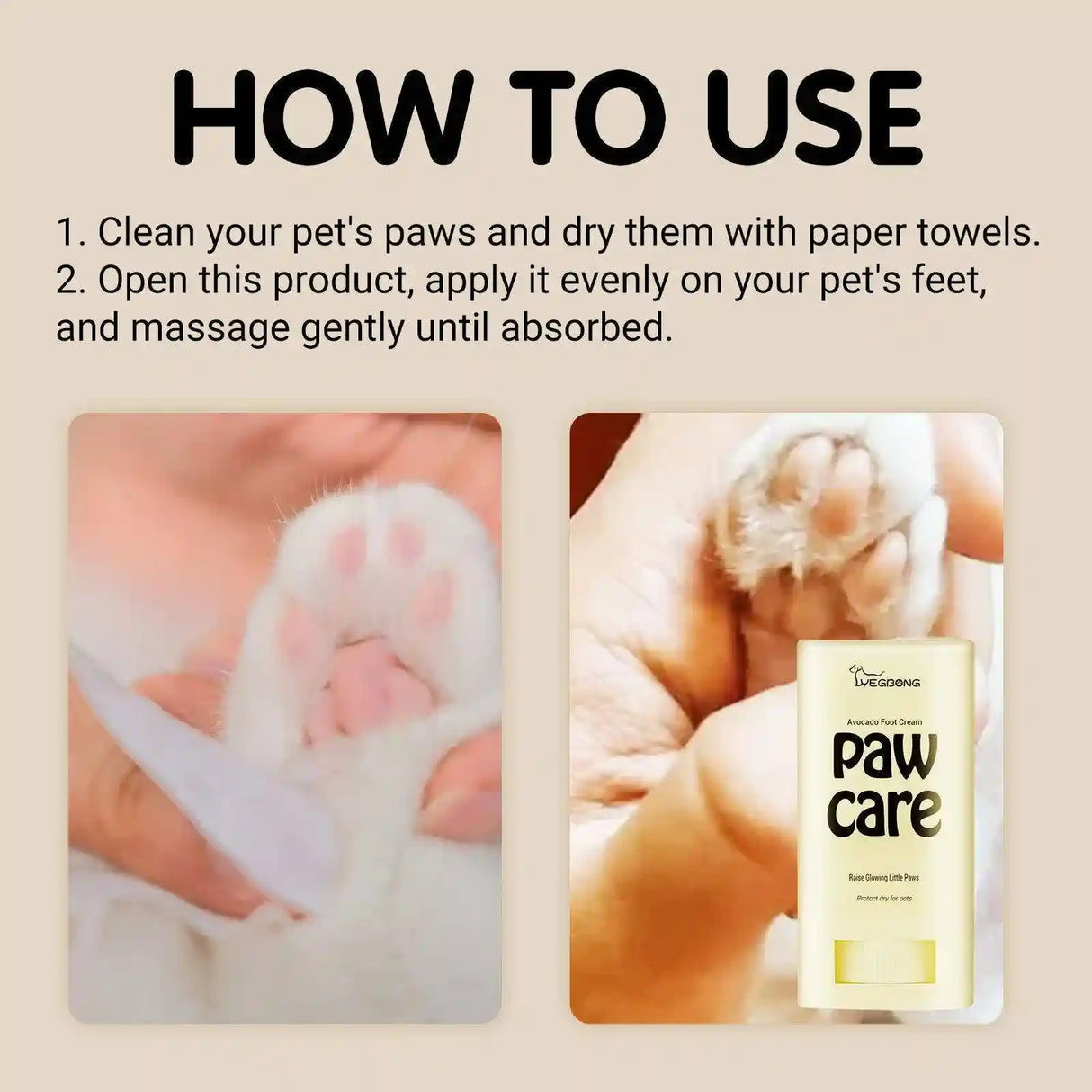 Pet Avocado Foot Cream Pet Dog Foot Cleaning Care Moisturizing Anti-cracking Care