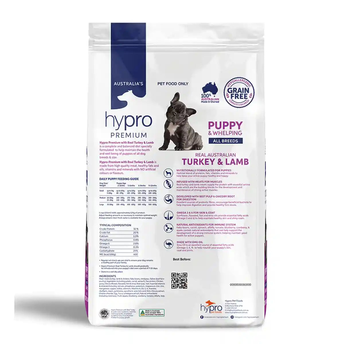 HYPRO PUPPY TURK & LAMB 20KG