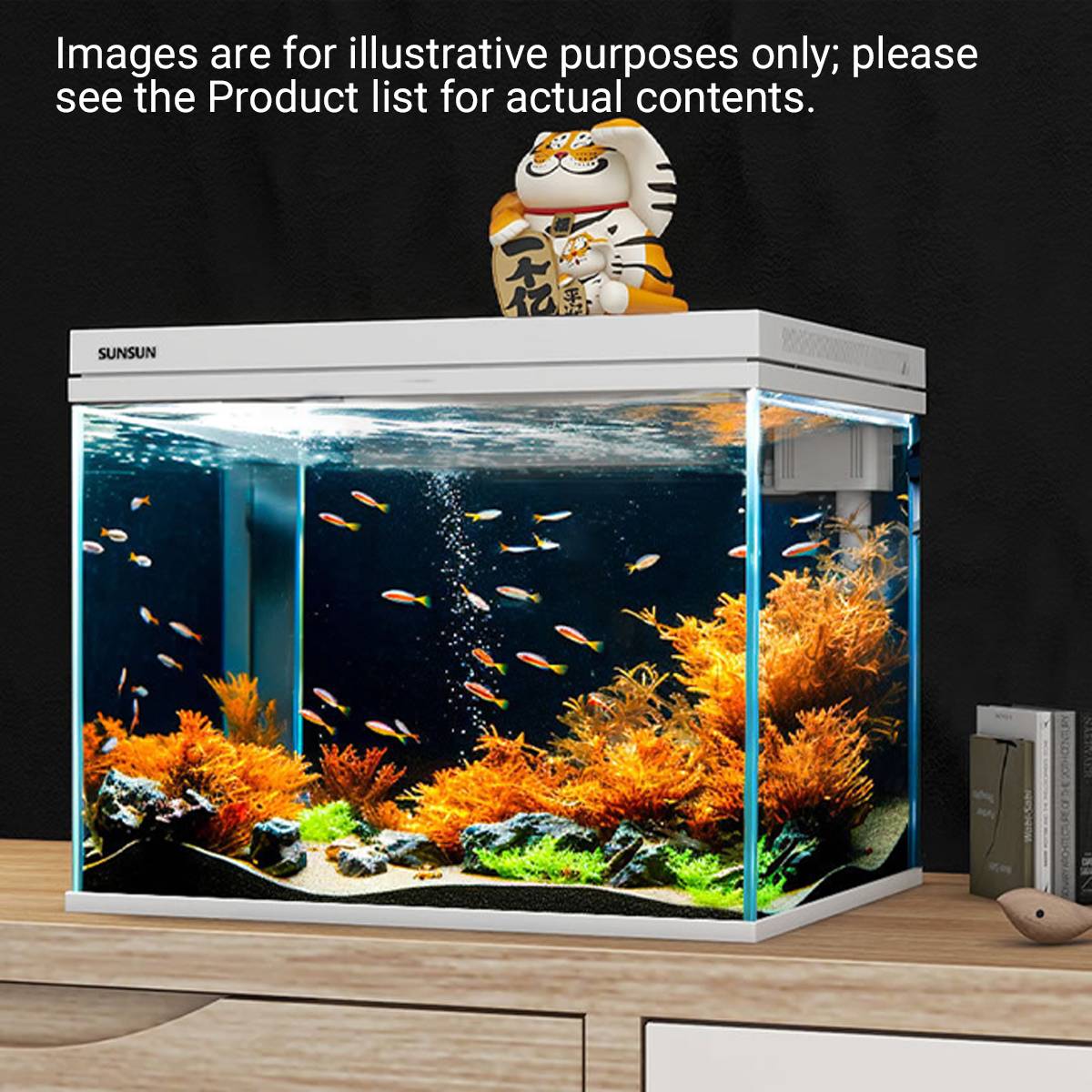 Self-Circulating Fish Tank - Sensense Super-White Living Aquarium