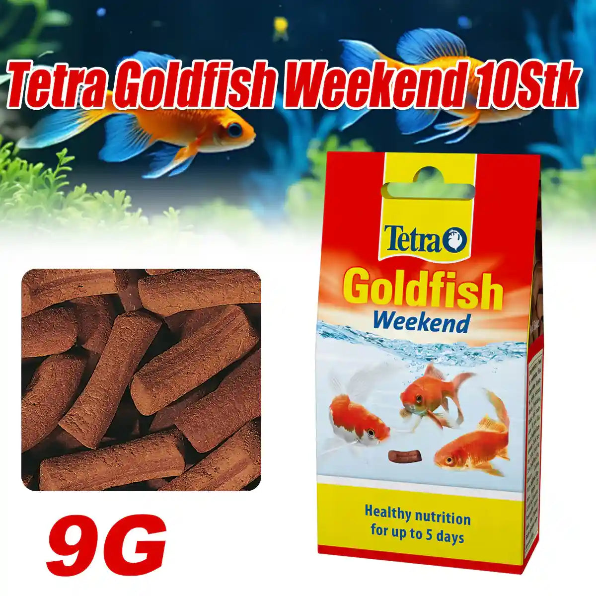 TETRA GOLDFISH WEEKEND 10CT 9G