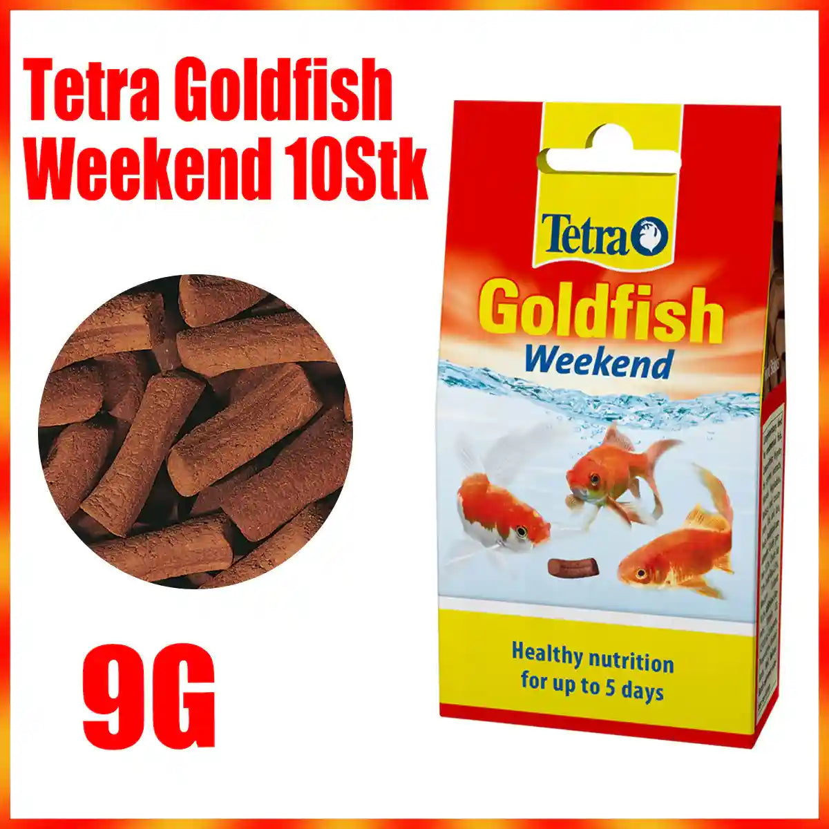 TETRA GOLDFISH WEEKEND 10CT 9G