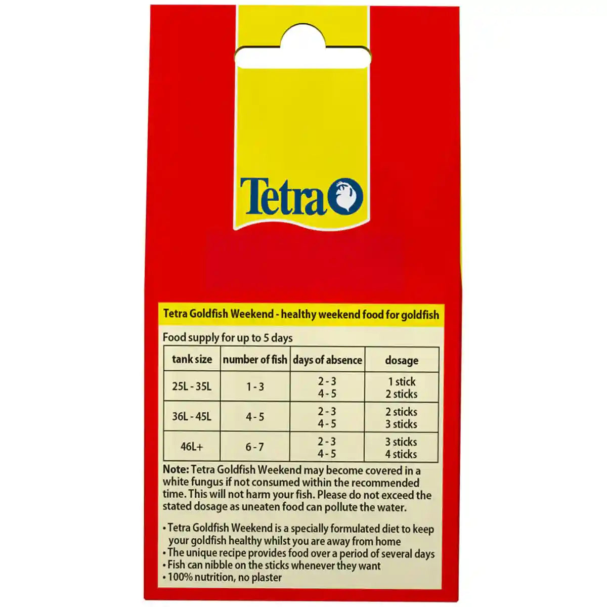 TETRA GOLDFISH WEEKEND 10CT 9G