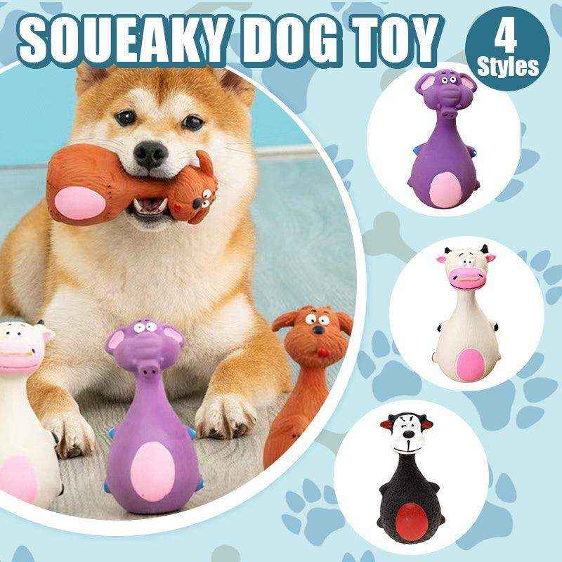 Latex Squeaky Dog Chew Toys 4 Types