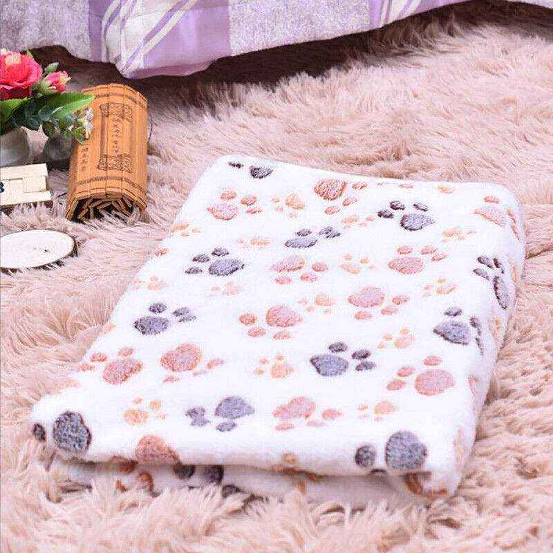 Cozy Fleece Dog Blanket for Sofa and Bed in S/M/L