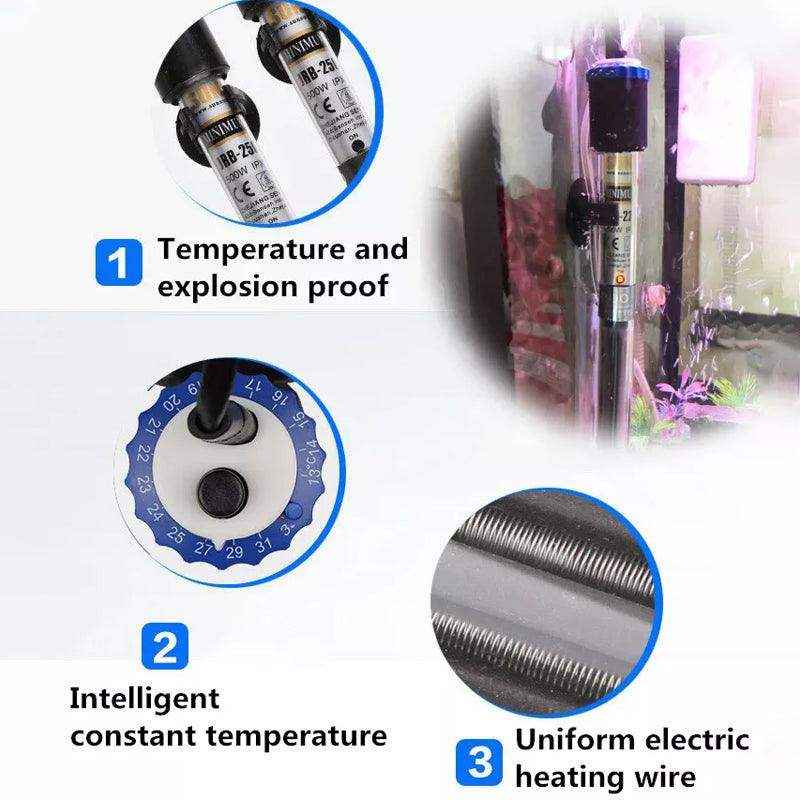 Adjustable Submersible Aquarium Heater with Thermostat