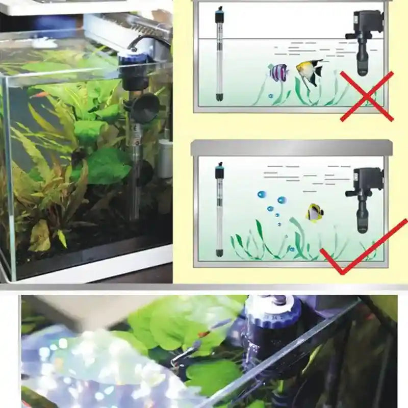 Adjustable Submersible Aquarium Heater with Thermostat