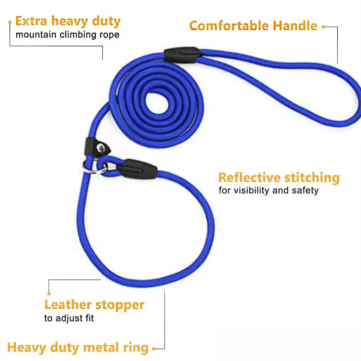 Dog Training Correction Leash Brown