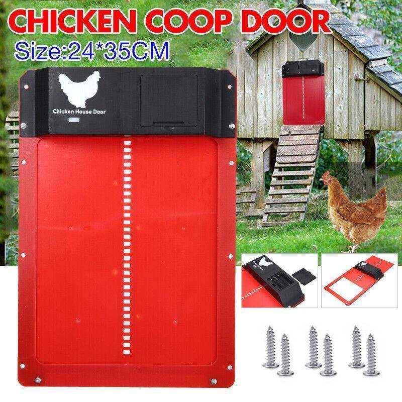 Automatic Chicken Coop Door with Light Sensor for Poultry Safety