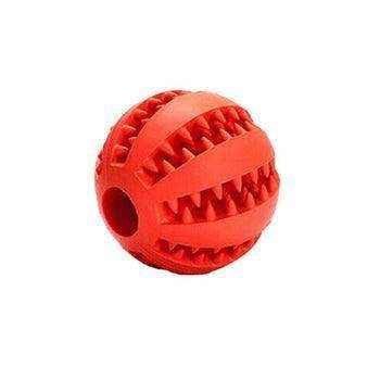 Dog Chew Toy Rubber Ball Dental Clean Teeth Healthy Food Dispenser Puppy Pet