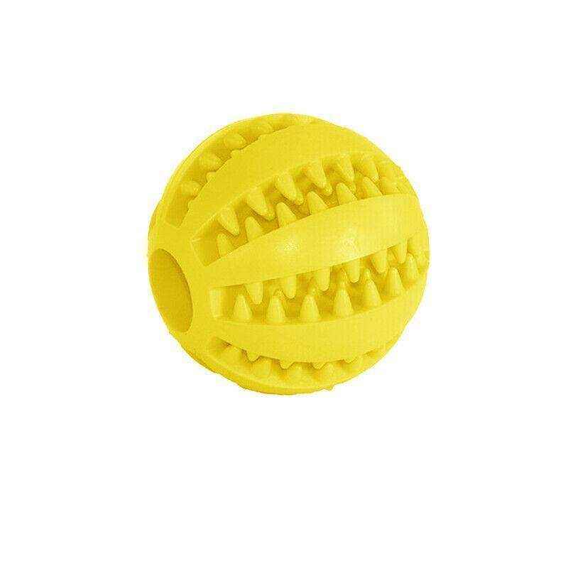 Dog Chew Toy Rubber Ball Dental Clean Teeth Healthy Food Dispenser Puppy Pet