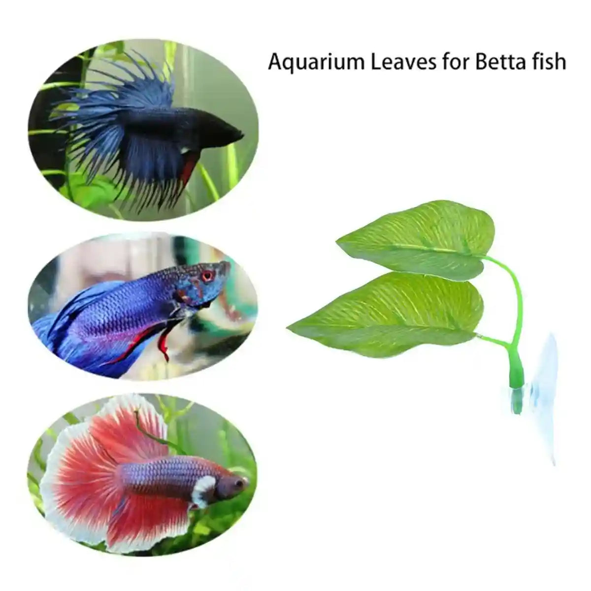 4pcs Artificial Betta Fish Leaves Artificial Aquarium Plants