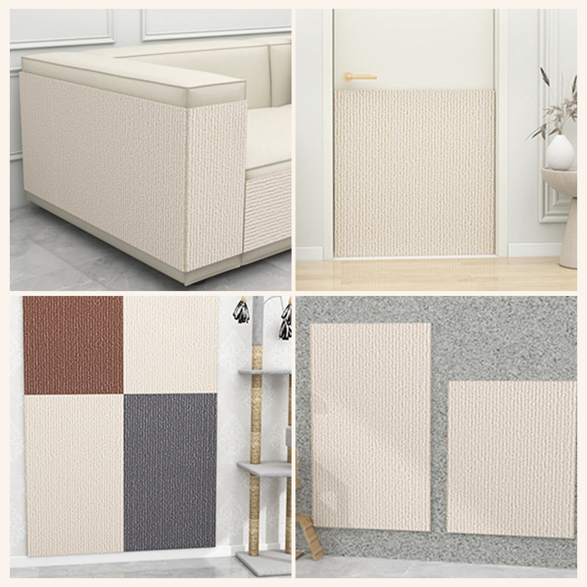 Wall Mounted Cat Climbing Mat Self-Adhesive Scratcher