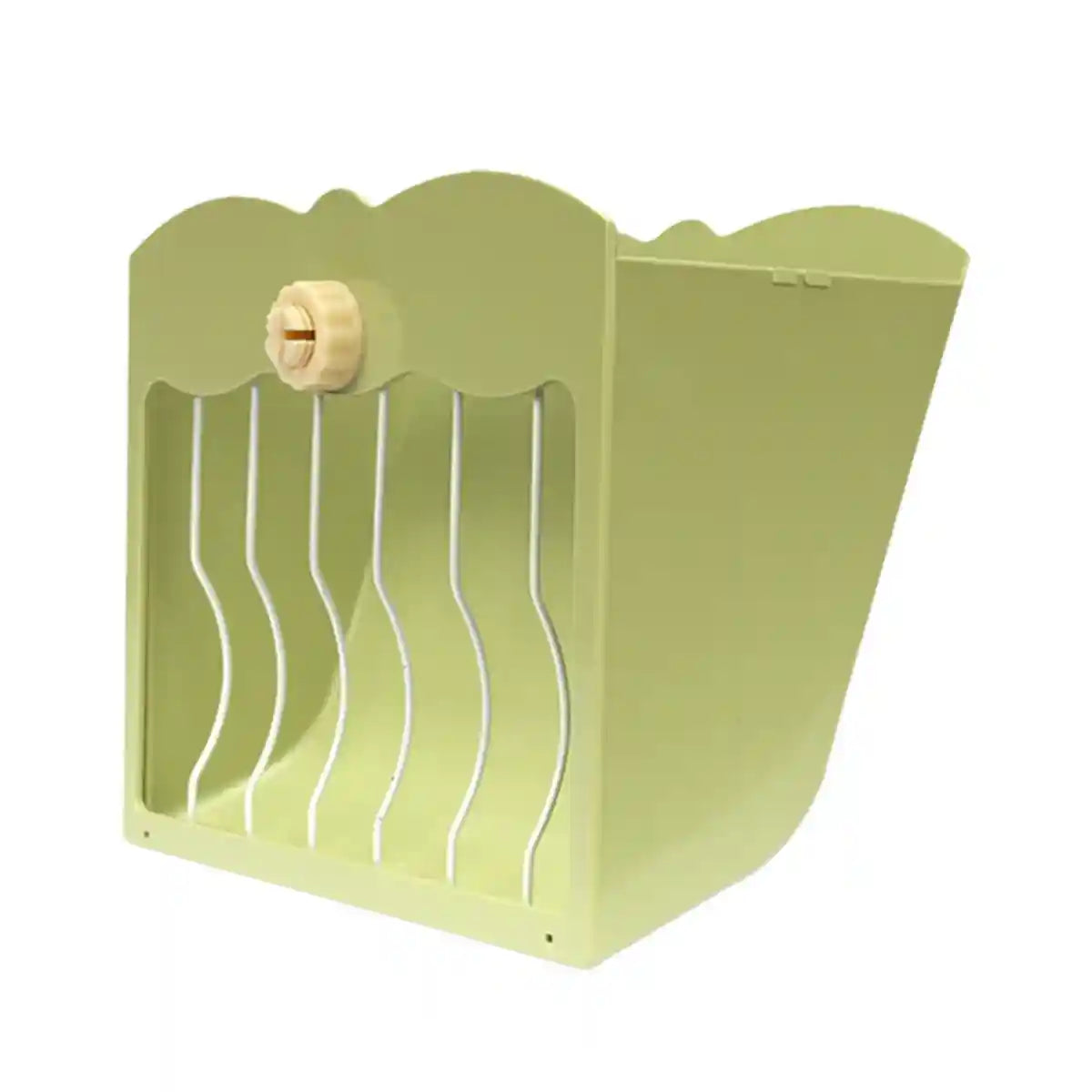 Large Capacity Hay Feeder For Rabbits Steel Mesh Design 25x21x13cm