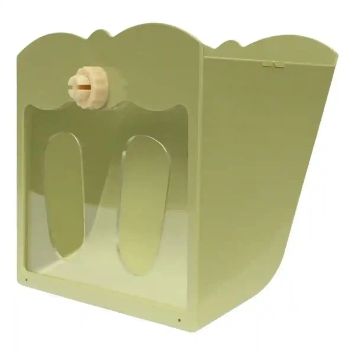 Large Capacity Hay Feeder For Rabbits Steel Mesh Design 25x21x13cm