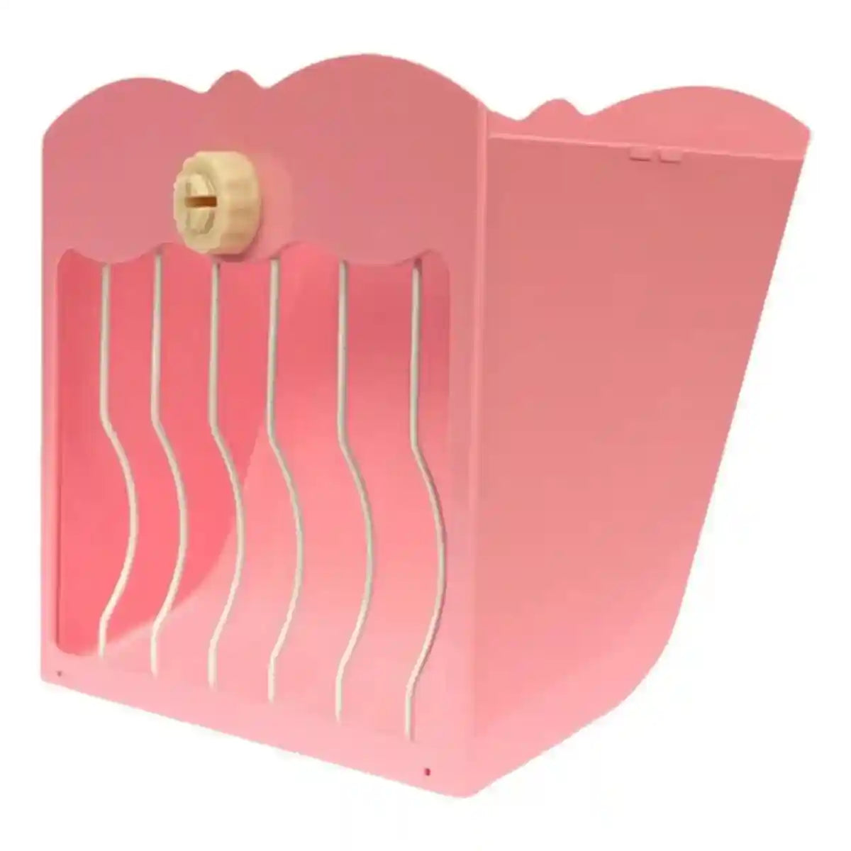 Large Capacity Hay Feeder For Rabbits Steel Mesh Design 25x21x13cm