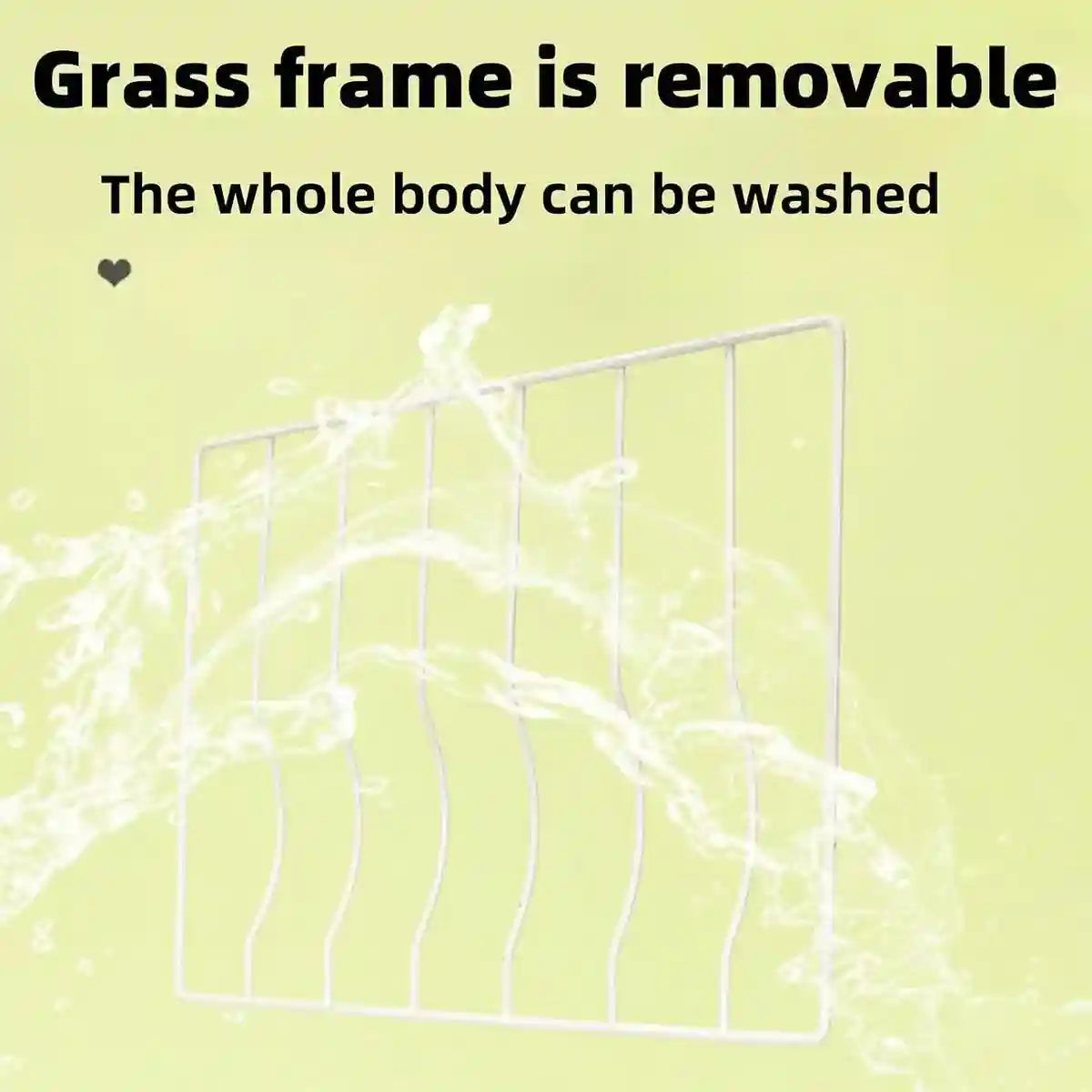 Large Capacity Hay Feeder For Rabbits Steel Mesh Design 25x21x13cm