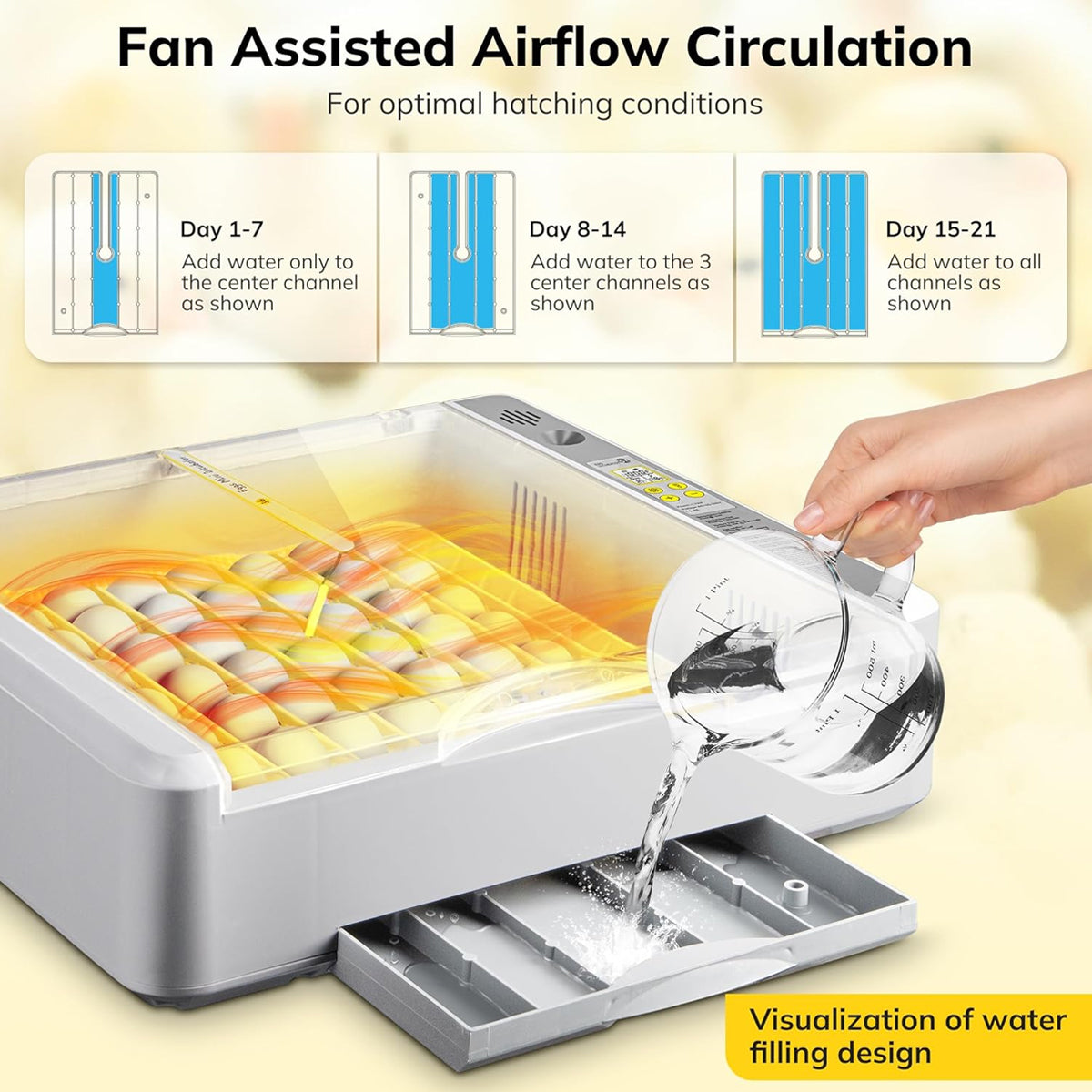New 36 Incubator Chicken Incubator Full-automatic Hatching Equipment Incubator Rutin Chicken Incubator