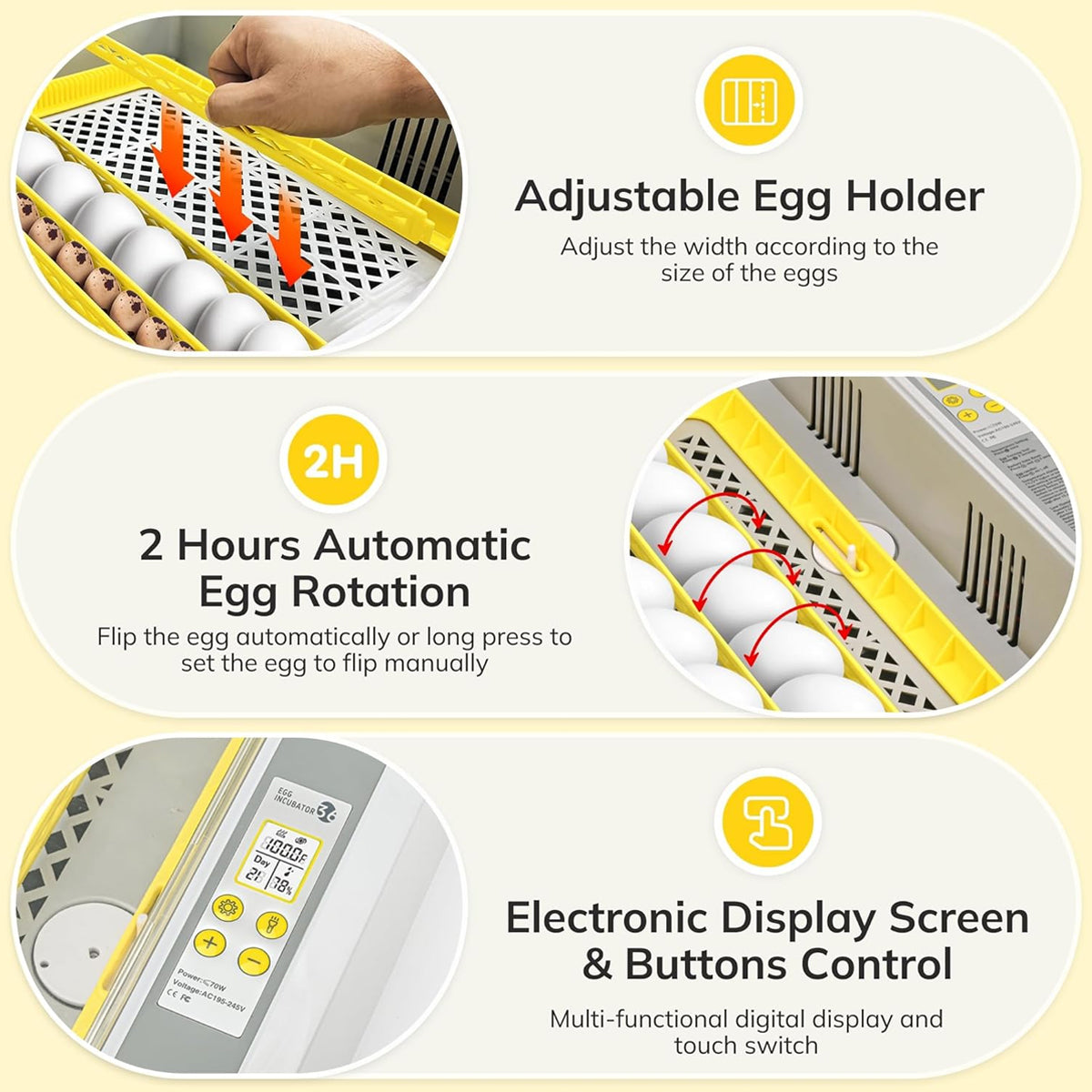 New 36 Incubator Chicken Incubator Full-automatic Hatching Equipment Incubator Rutin Chicken Incubator