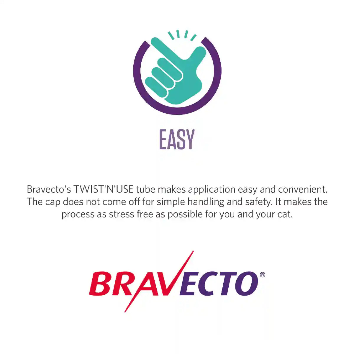 BRAVECTO Spot On For Cats Purple 6.25-12.5KG 2S