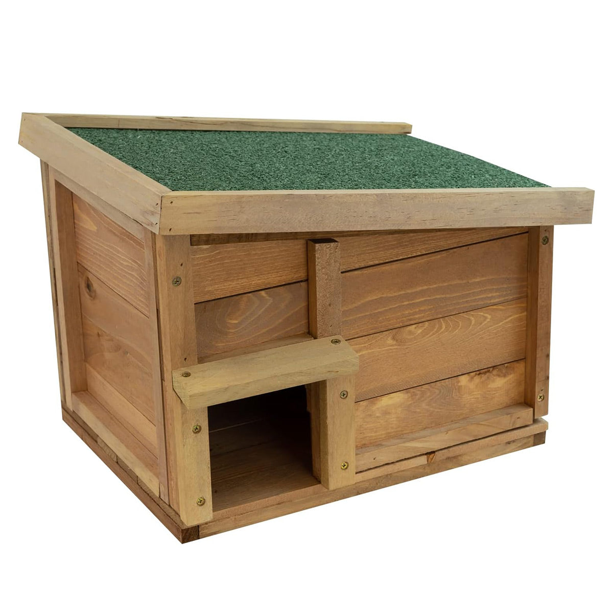 Wooden Hedgehog House Outdoor Shelter