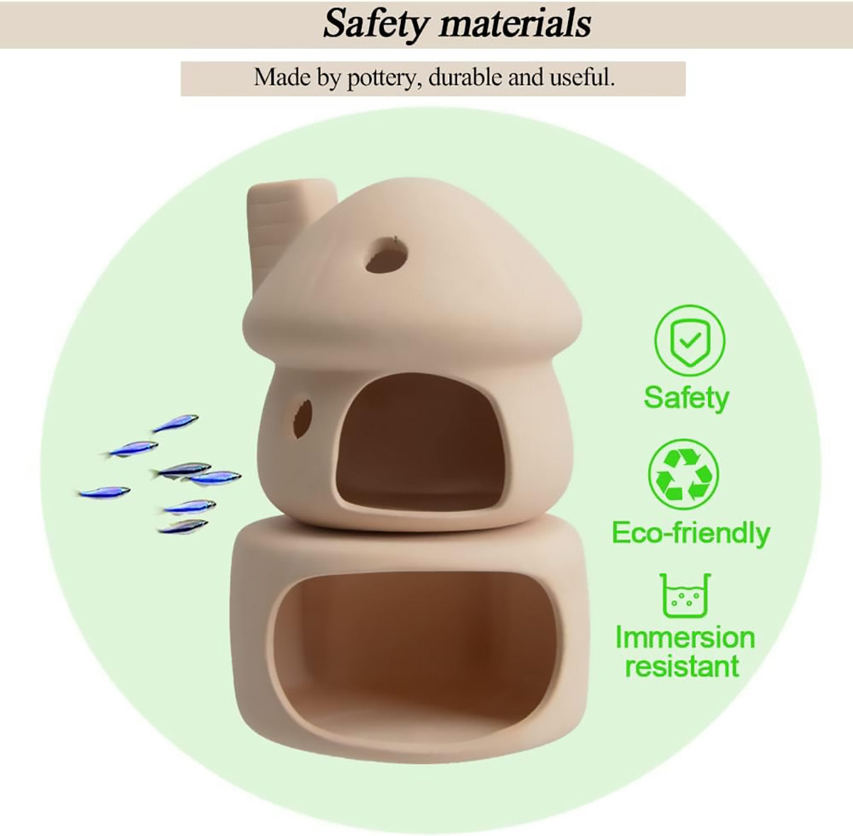 Ceramic Aquarium Hideout Set