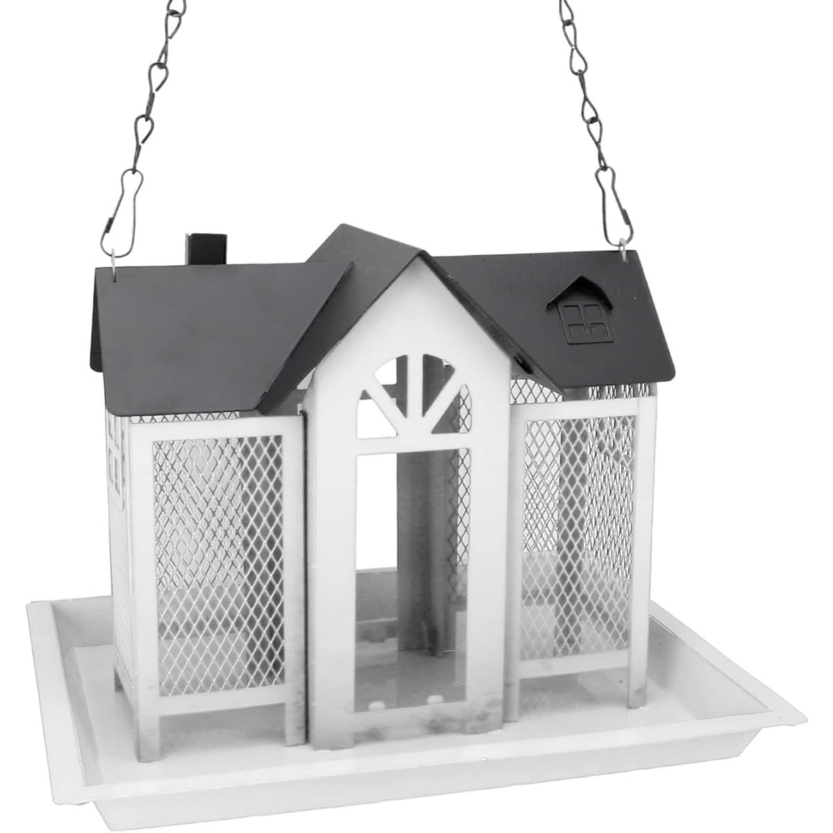 Hanging Metal Bird Feeder House Outdoor