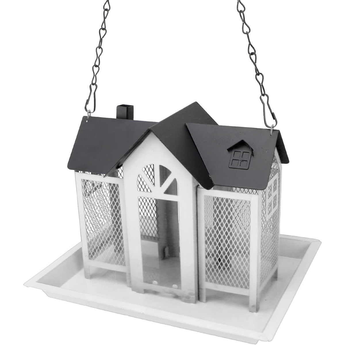 Hanging Metal Bird Feeder House Outdoor