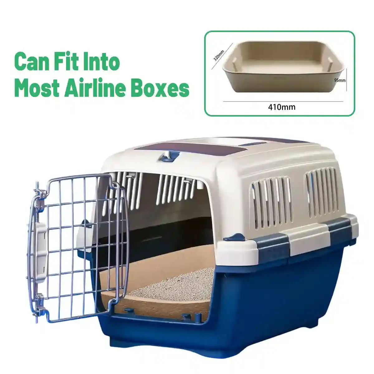 10PCS Disposable Cat Litter Boxes Biodegradable Pulp with U-Shape Entry