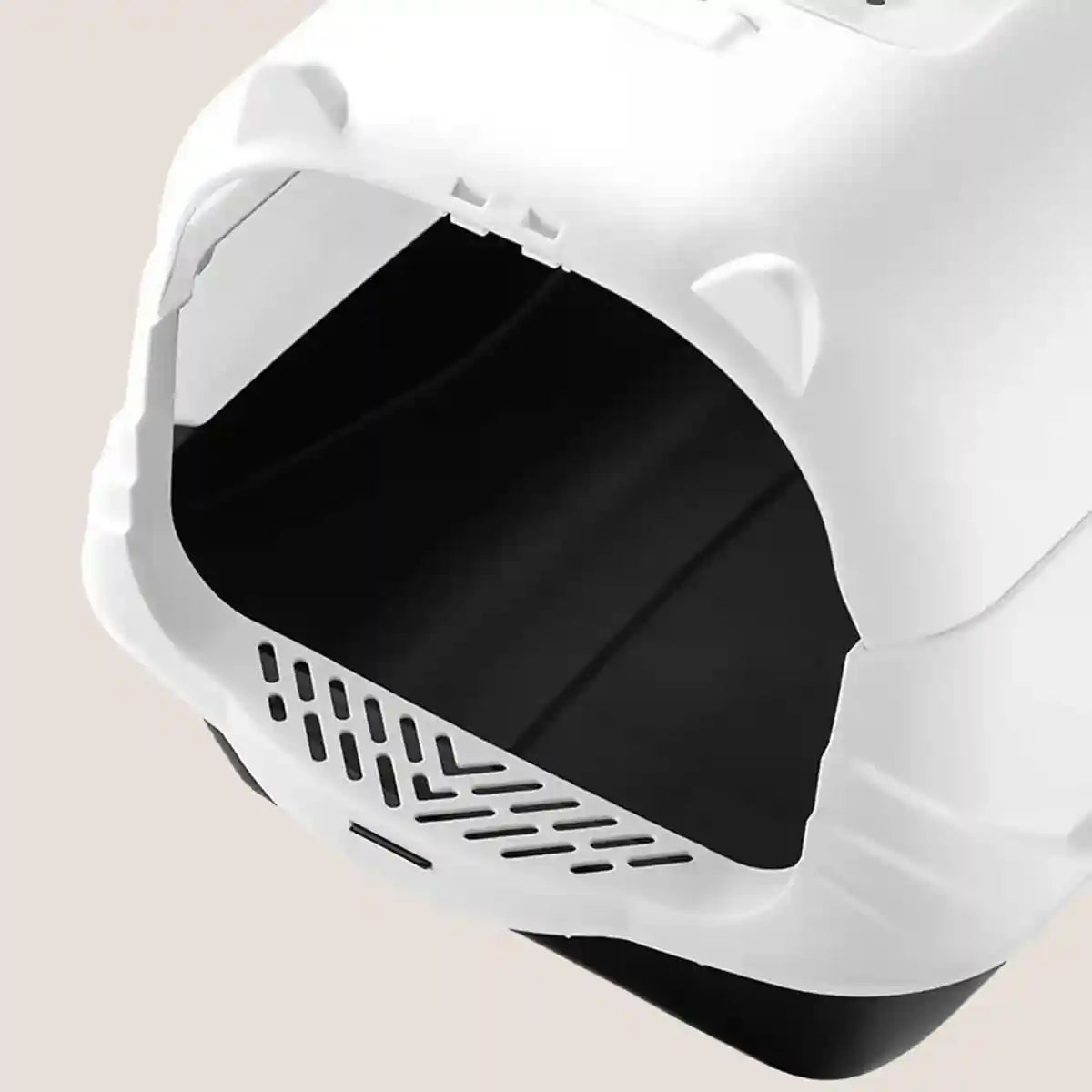 Oversized Enclosed Cat Litter Box with Flip Lid and Swing Doors