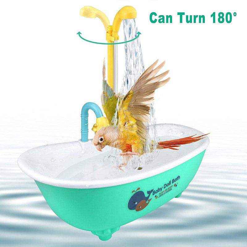 Automatic Bird Cage Bathtub Eco-Friendly Pet Bird Bath with Circulating Water