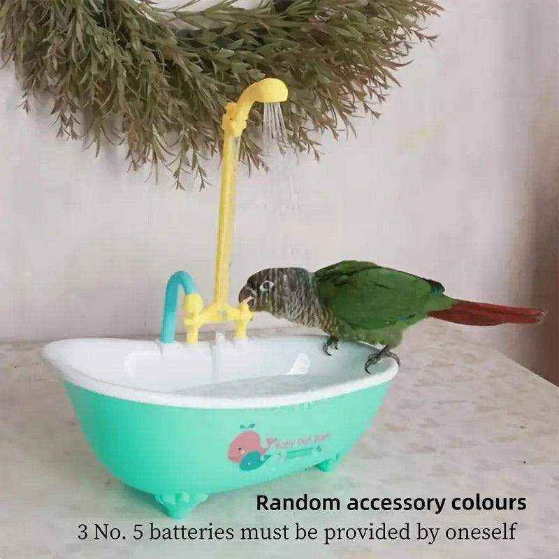 Automatic Bird Cage Bathtub Eco-Friendly Pet Bird Bath with Circulating Water