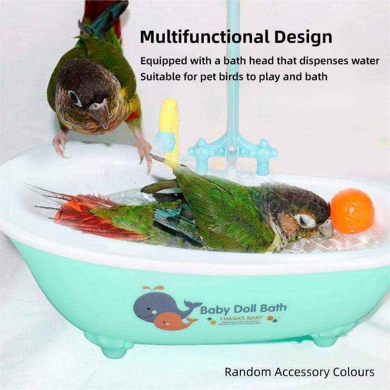 Automatic Bird Cage Bathtub Eco-Friendly Pet Bird Bath with Circulating Water