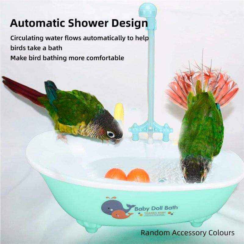 Automatic Bird Cage Bathtub Eco-Friendly Pet Bird Bath with Circulating Water