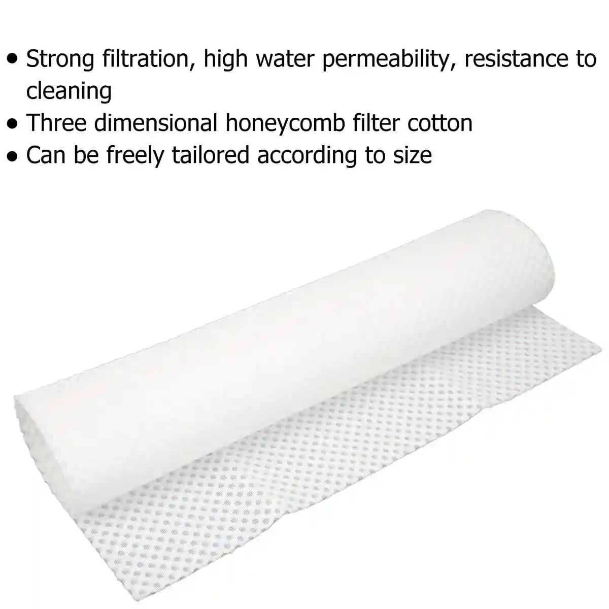 Honeycomb 3D Aquarium Filter Pad High-Permeability Reusable Filter Media
