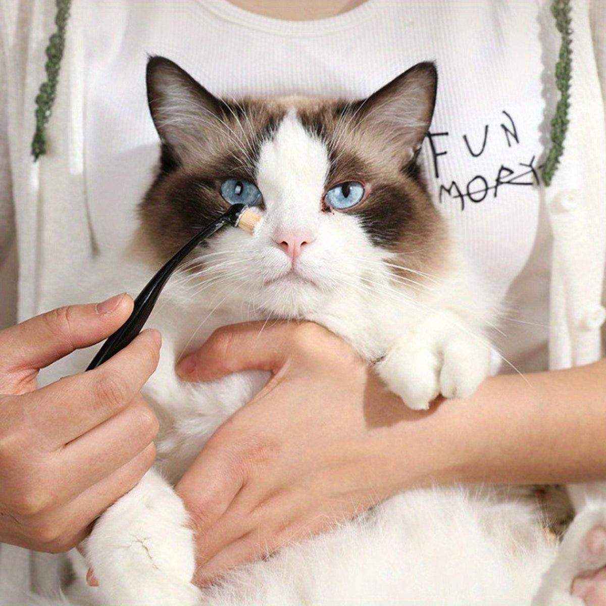 Pet Tear Stain Remover Brush Face Massager Acne Cleaning Tool for Cats and Dogs