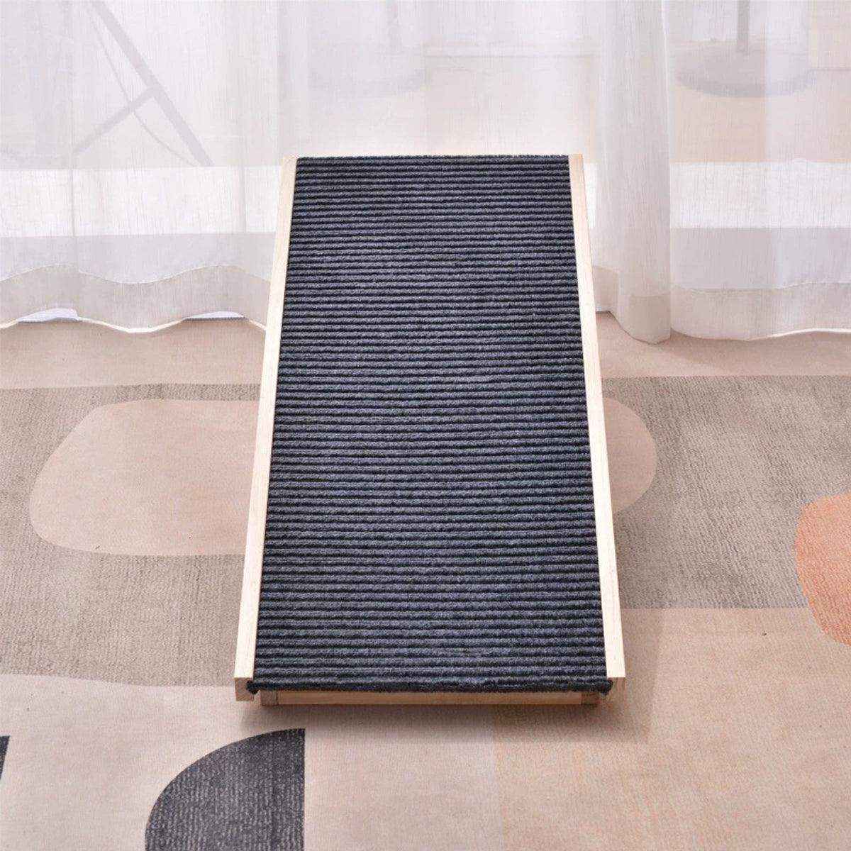 Adjustable Dog Ramp for Small Dogs Wooden Ramp with Non-Slip Surface