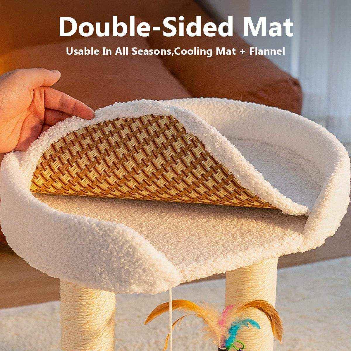 Multi-Purpose Cat Climbing Frame for Scratching Playing and Resting