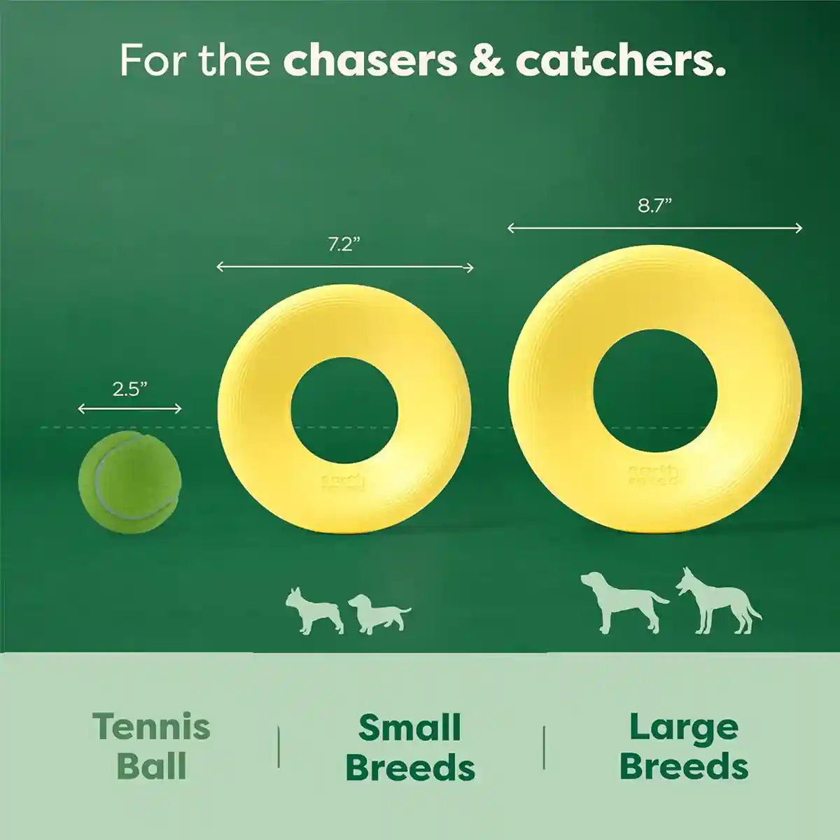 Earth Rated Durable Dog Flyer Toy Floating Flying Disc for Active Fetch Play