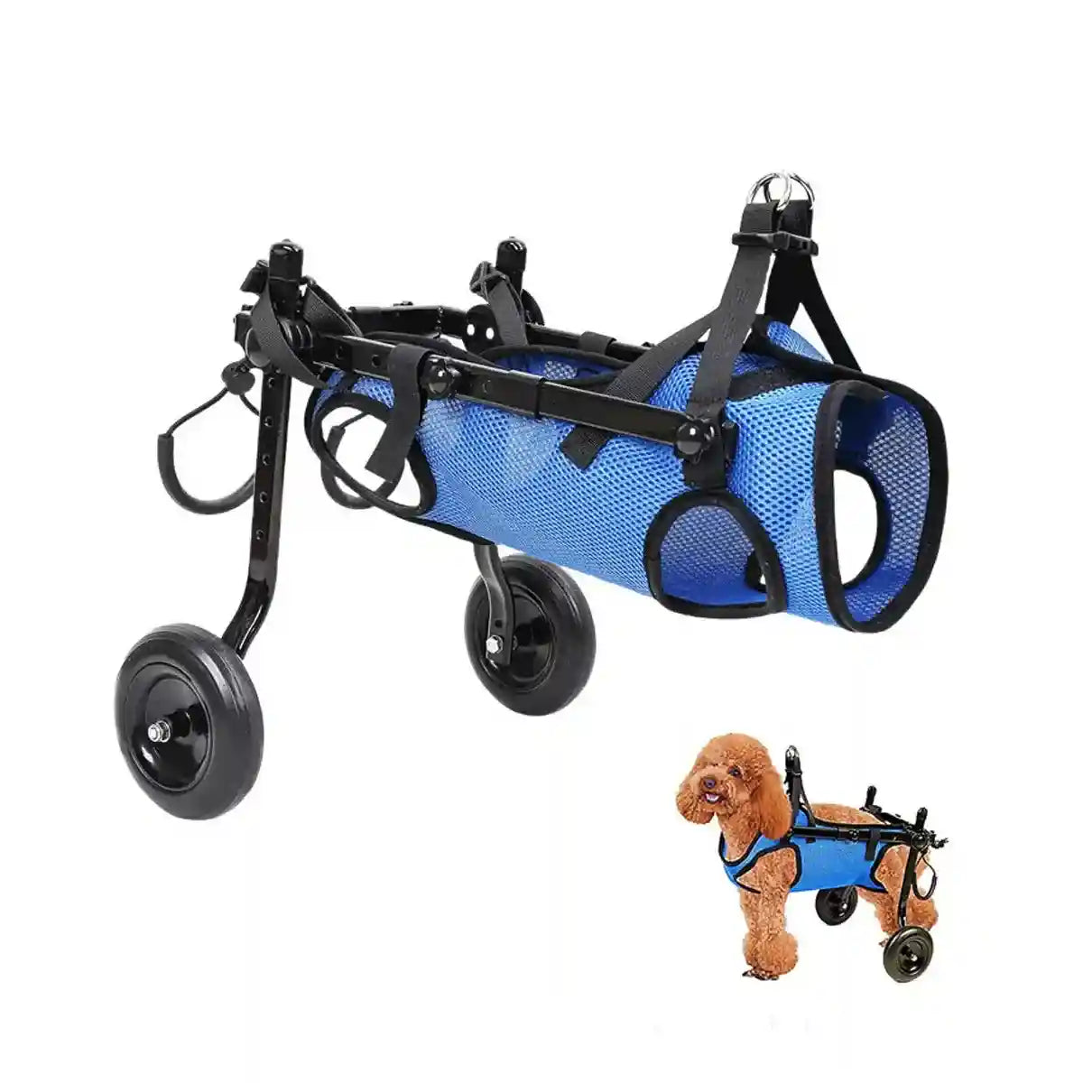 Adjustable Pet Wheelchair for Disabled Dogs and Cats (5.5–10kg)