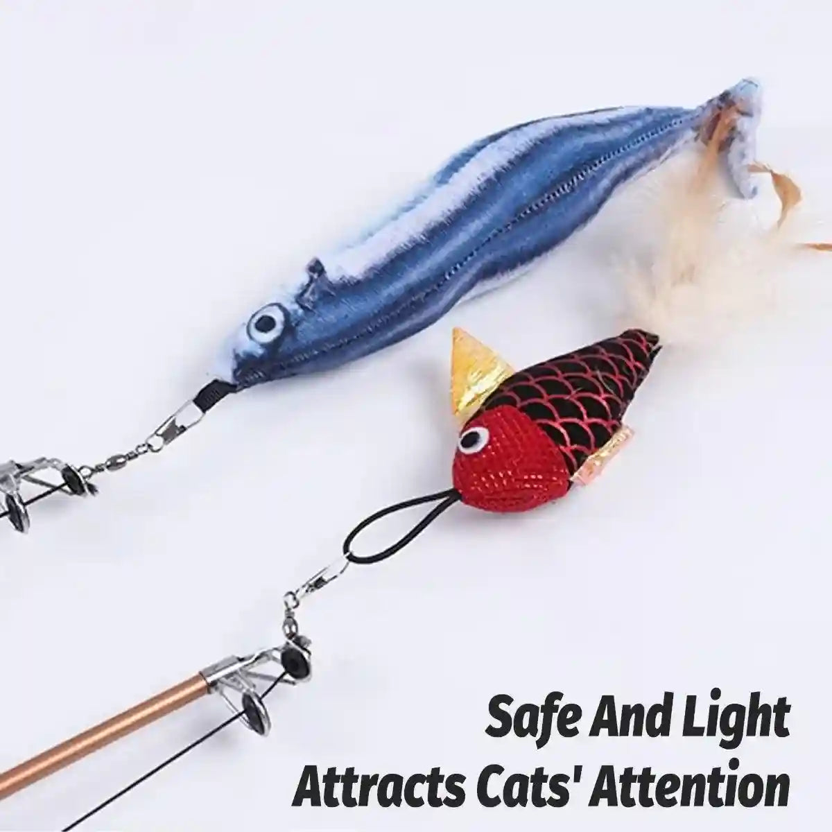 Fun Cat Wand Toy Interactive Fishing Rod
