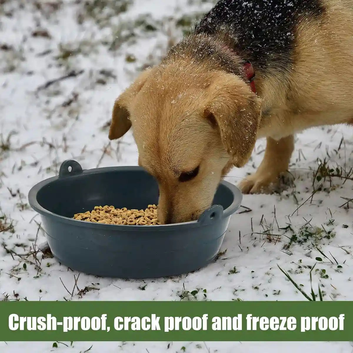 Heavy-Duty Rubber Farming Trough Basin 6PCS Set