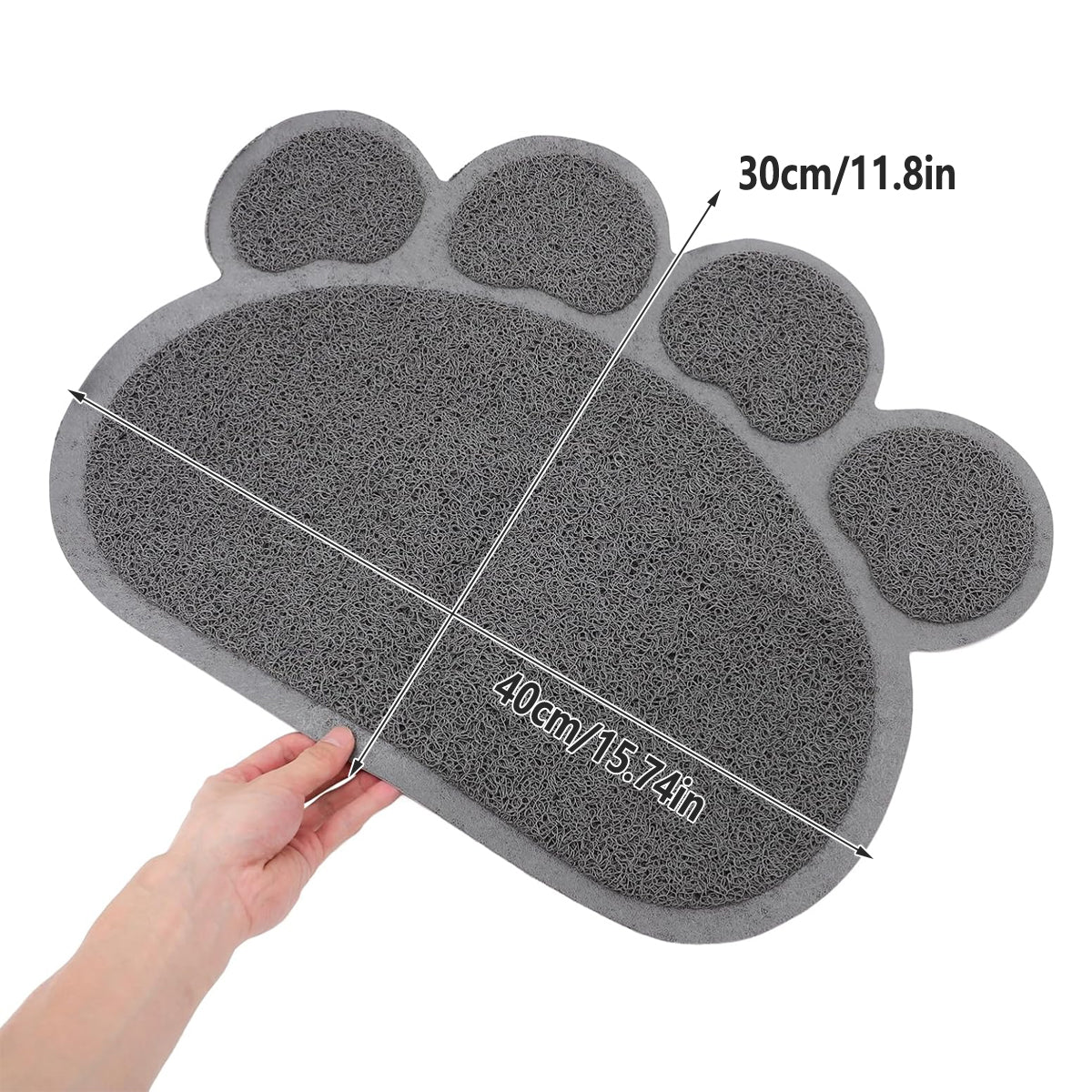2PCS PVC Pet Litter Mat Non-Slip