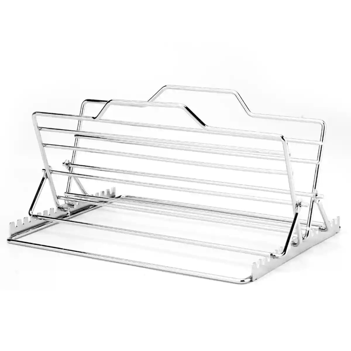 Adjustable Stainless Steel Roast Rack Foldable BBQ Holder