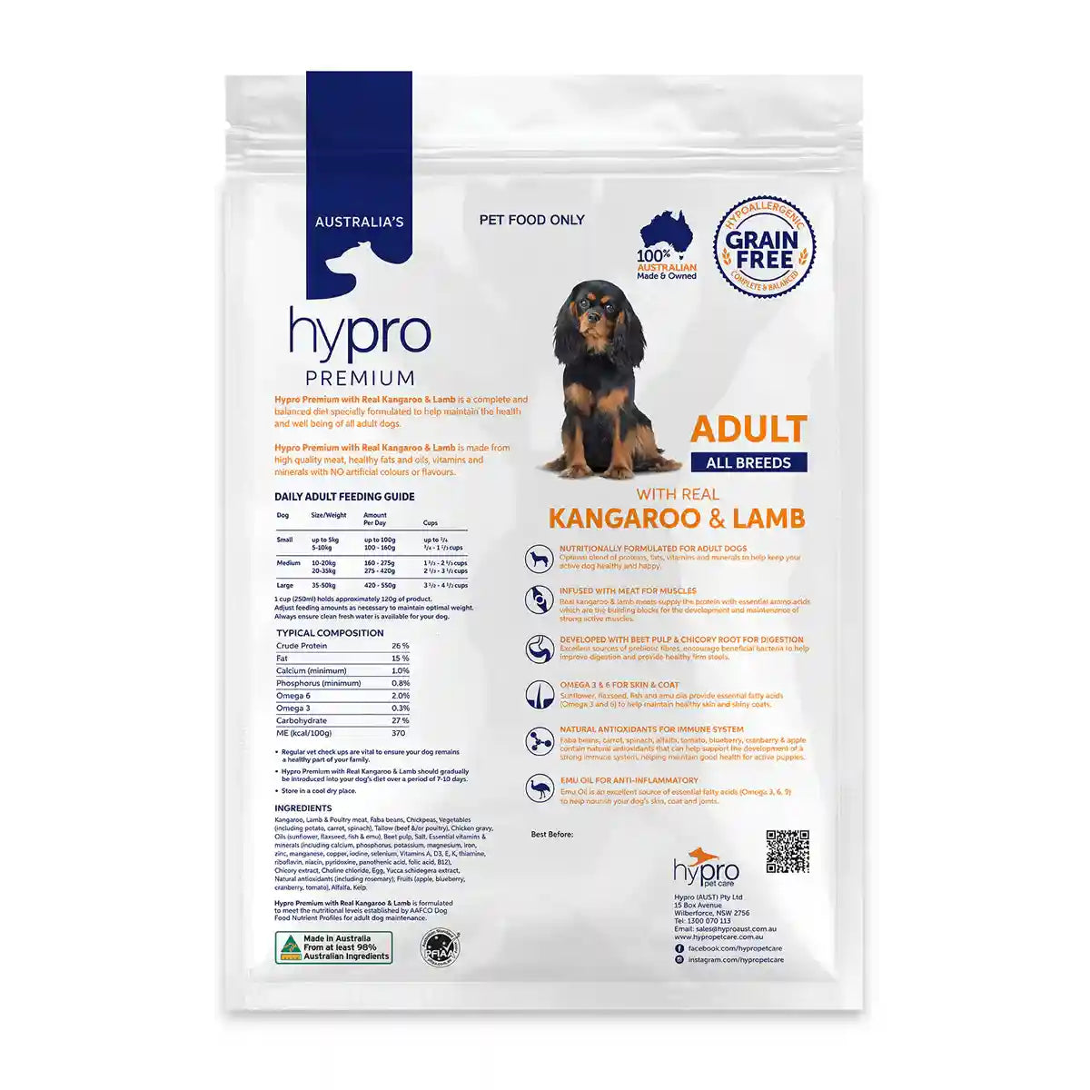 HYPRO DOG ROO & LAMB 20KG