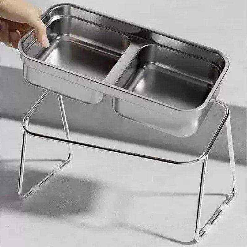 Elevate Mealtime with This Ergonomic Stainless Steel Cat Bowl Set